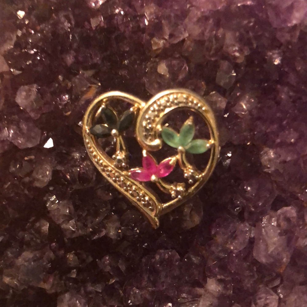 Diamond emerald ruby blue sapphire